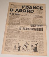 France D'Abord Du 19 Août 1948 - French
