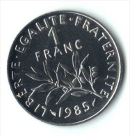 ** 1 FRANC SEMEUSE 1985 FDC  ** - 1 Franc