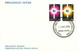 Christmas Island  1974  Christmas Issue  Unaddressed FDC - Christmas Island