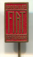 FIAT Broedelet Rotterdam, Netherlands - Car, Auto, Old Pin, Badge - Fiat