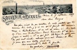 Souvenir De Dieuze - Précurseur - Cachet De Dieuze à Niederbronn - Dieuze