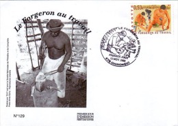 MAYOTTE 2005 Enveloppe 1er Jour Forgeron Au Travail Smith - Other & Unclassified