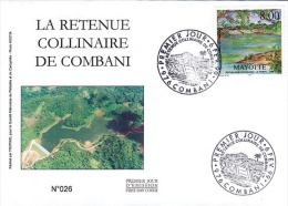 MAYOTTE 1999 Enveloppe 1er Jour Retenue Collinaire Combani Water - Other & Unclassified