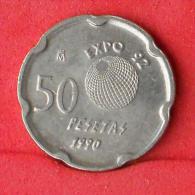 SPAIN  50  PESETAS  1990   KM# 852  -    (Nº09514) - 50 Pesetas