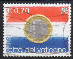 VATICANO  2004  L´EURO  € 0,70  Usata / Used - Usados