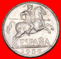* IBERIAN RIDER★ SPAIN 10 CENTIMOS 1953! LOW START★NO RESERVE! - 10 Centesimi