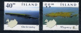 ISLANDE 2001 N° YVERT 921/922 LUXE ** - Oblitérés