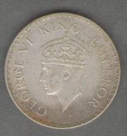 INDIA 1 RUPEE 1940 AG SILVER GEORGE VI - Indien