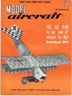MODEL AIRCRAFT SEPTEMBER 1962 - Great Britain