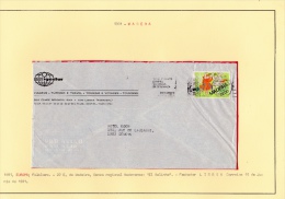 02002 Carta Madeira A Geneve 1981 - Usado