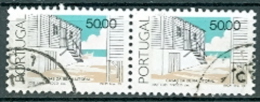Portugal 1985 50 Esc. Paar Gest. Bauten Casa De Beira Litoral - Oblitérés