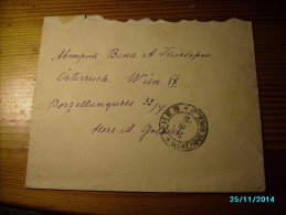 1924 RUSSIA  UKRAINE  KIEV  TO  AUSTRIA  WIEN , OLD COVER ,   0 - Covers & Documents