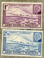 Saint-Pierre Et Miquelon  : Série Maréchal PETAIN, Et  Falaise, Phare - Neufs