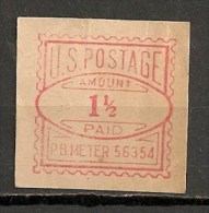 Timbres - Amérique - Etats-Unis - US POSTAGE - 1 1/2 Paid - - Unclassified