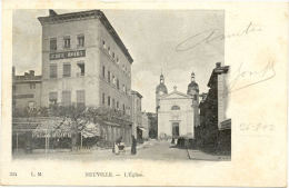 69/ CPA A 1900 - Neuville - L'Eglise (voyagée 1902) - Neuville Sur Saone