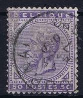 Belgium:   OBP Nr 41 Used Obl - 1883 Leopold II.