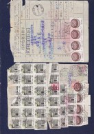 CHINE. CHINA. COLIS POSTAL. POSTAUX.  CP. BULLETIN. TIMBRE. 7 SCANS. - Paketmarken