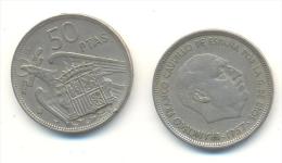 SPAGNA  50  PESETAS  ANNO 1957 - 50 Pesetas