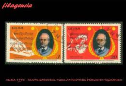 USADOS. CUBA. 1970-13 CENTENARIO DEL FUSILAMIENTO DE PERUCHO FIGUEREDO - Oblitérés