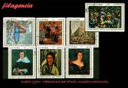 USADOS. CUBA. 1970-15 OBRAS DE ARTE DEL MUSEO NACIONAL - Oblitérés