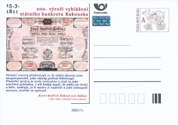 Czech Rep. / Postal Stat. (Pre2011/11) 200 Anniversary Of National Bankruptcy Austria (1811), Karl Friedrich Von Kübeck - Cartoline Postali