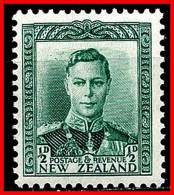 NEW ZEALAND 1938 KGVI In UNIFORM SC#226 MNH CV$4.50 ROYALTY  D1 - Ongebruikt