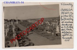 CHAMBLEY BUSSIERES-Cimetiere Militaire Allemand-Carte Photo Allemande-Guerre14-18-1WK-Militaria-Frankreich-France-54- - Chambley Bussieres