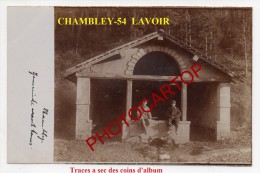 CHAMBLEY BUSSIERES-LAVOIR Communale-Carte Photo Allemande-Guerre14-18-1WK-Militaria-Frankreich-France-54- - Chambley Bussieres
