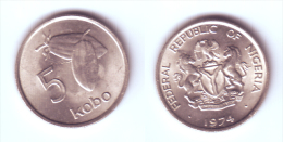 Nigeria 5 Kobo 1974 - Nigeria