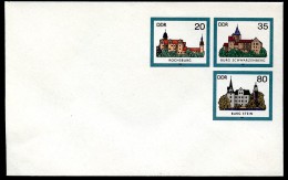 DDR U2 UMSCHLAG Burgen Der DDR ** 1985 Kat. 5,00 - Enveloppes - Neuves
