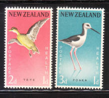 New Zealand 1959 Birds Health Stamps Mint Hinged - Nuevos