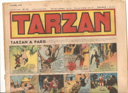 Tarzan Hebdomadaire N°134 Du Mardi 17 Avril 1949 Tarzan à Paris - Tarzan
