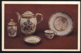 Set With A Coat Of Arms And Monogram-imperial Porcelain Factory-saint Petersburg-unused,perfect Shape - Porzellan