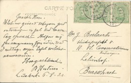 Liedekerke.  -  Institut Des Frères De St-Gabriel;  Pensionnat Externat;  PRACHTIG POSTSTUK 1921 Naar  Brasschaet - Liedekerke