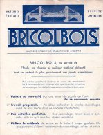 Notice "Bricolbois" - Jouet Scientifique Pour Réalisation De Maquettes - Matériel Et Accessoires