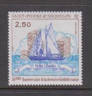 St Pierre & Miquelon 1988 Boat Nellie Banks Single MNH - Neufs