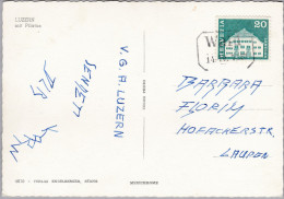 Heimat ZH WALD 1971-04-14 Bahnstation Stempel Auf AK Luzern - Ferrocarril