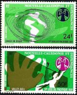 NEW CALEDONIA 5ES JEUX DU PACIFIQUE SUD SPORT SET OF 2 24&50 FRANCS MUH 1974 SG555-6 READ DESCRIPTION !! - Unused Stamps