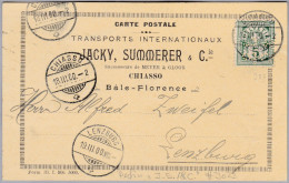 Schweiz 1900-03-18 Chiasso Perfin-Beleg "J.S./&C." #J023 Jacky, Summerer & Cie Transporte - Briefe U. Dokumente