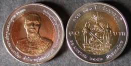 THAILANDE  10  BATH  UNC / BU  THAILAND  2552 / 2009  BI-METALLIQUE  PORT OFFERT - Thailand