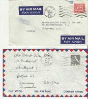 = KANADA CV*2 1953,1955 - Lettres & Documents