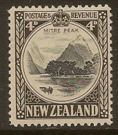 NZ 1935 4d Mitre Peak P 12.5 SG 583b HM #IQ72 - Ongebruikt