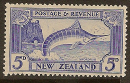 NZ 1935 5d Swordfish SG 584 HM #IQ73 - Ungebraucht
