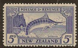 NZ 1935 5d Swordfish P12.5 SG 584b HM #IQ11 - Nuovi