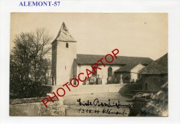 ALEMONT-Carte Photo Allemande-Guerre14-18-1WK -Frankreich-France-57- - Metz Campagne