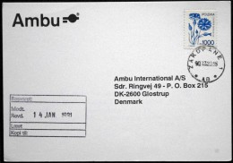 Polen 1991 Minr,3246 Card To Denmark    Lot 1869 ) - Lettres & Documents