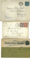 Entier Postal  Oblitération Chicago Du 7/2/1897et 2 Lettres De 1918 Lawton.Okla.F T.Sill Branch&Columbus Ohio 1922 - Storia Postale