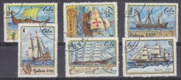 Cuba 1972 Sailing Ships 6v Used (18585) - Oblitérés