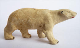 Figurine STARLUX  - ANIMAUX ANIMAL - OURS BLANC ZOO Pas Clairet Elastolin Ougen Jim Cyrnos - Starlux