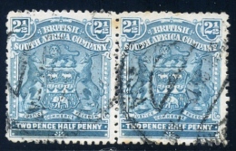 BSAC. Rhodesia 1898. 2½d Dull Blue (p 14). SACC 72, SG 80. - Other & Unclassified